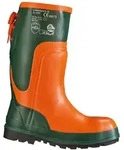 Sicherheitsschuh CRAFTLAND "Waldarbeiterstiefel ULME" Gr. 43, orange (orange, gr&uuml;n),