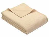 Wohndecke IBENA "Fano" Wohndecken Gr. B/L: 150 cm x 200 cm, beige (creme) Decken
