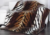 G&ouml;zze Wohndecke "K&ouml;nigstiger" Animalprint, Kuscheldecke
