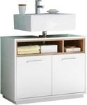 BASIC by Balculina Waschbeckenunterschrank "Mila, Badezimmerschrank BxHxT 80x63x40