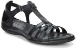 Riemchensandale ECCO "FLASH", Damen, Gr. 36, schwarz, Leder, Schuhe Riemchensandale,