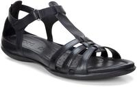 Riemchensandale ECCO "FLASH", Damen, Gr. 36, schwarz, Leder, Schuhe Riemchensandale,