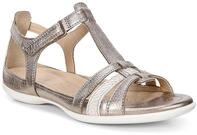 Riemchensandale ECCO "FLASH", Damen, Gr. 35, gold (goldfarben, hellbeige), Leder,