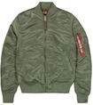 Bomberjacke ALPHA INDUSTRIES "MA-1 VF Vintage Fit 59 W", Damen, Gr. XS, gr&uuml;n (sage,