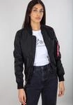 Bomberjacke ALPHA INDUSTRIES "MA-1 TT Light W", Damen, Gr. XS, schwarz, Obermaterial: