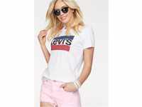 T-Shirt LEVI'S "Graphic Sport Tee Pride Edition" Gr. L (40), weiß (white) Damen