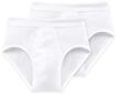 Slip SCHIESSER "Slip ESSENTIALS 2er Pack", Herren, Gr. XXL, wei&szlig;, Obermaterial: 100%