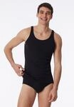Unterhemd SCHIESSER "Unterhemd 1er Pack", Herren, Gr. S, N-Gr, schwarz, Obermaterial: