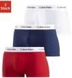 Calvin Klein Underwear Trunk "Low Rise Trunk 3 PACK" 3 Stk. mit wei&szlig;em Webbund