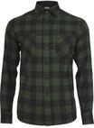 URBAN CLASSICS Langarmhemd "Urban Classics Herren Checked Flanell Shirt" 1 Stk.