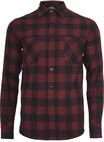 URBAN CLASSICS Kurzarmshirt "Urban Classics Herren Checked Flanell Shirt" 1 Stk.