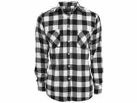 T-Shirt URBAN CLASSICS "Urban Classics Herren Checked Flanell Shirt" Gr. M,