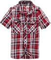 Kurzarmshirt BRANDIT "Brandit Herren Roadstar Shirt", Herren, Gr. XXL, rot, 100%