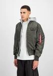 Bomberjacke ALPHA INDUSTRIES "MA-1 D-Tec", Herren, Gr. L, grau (rep.grau),