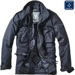Langmantel BRANDIT "Brandit Herren M-65 Field Jacket", Herren, Gr. S, navy, 80%