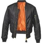Anorak BRANDIT "Brandit Herren MA1 Bomber Jacket", Herren, Gr. S, schwarz, 100%