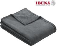 IBENA Wohndecke "Uni Fleecedecke Olbia" einfarbig schick, Kuscheldecke