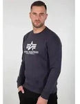 Sweatshirt ALPHA INDUSTRIES "Basic Sweater", Herren, Gr. M, blau (navy),...