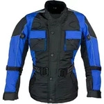 Motorradjacke ROLEFF "Kids" Gr. XL, schwarz (schwarz, blau), Jacken, Kinder, XL,