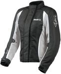 Motorradjacke NERVE "Unique" Gr. 36, silber (silberfarben), Jacken, Damen, 36,