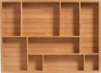 Zeller Present Schubladeneinsatz "Bamboo" 1 Stk. tlg. 9 F&auml;cher f&uuml;r gen&uuml;gend Platz