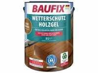BAUFIX Holzschutzlasur "Wetterschutz-Holzgel" Farben Gr. 5,00 l, braun (eiche...