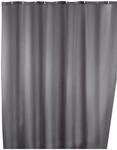 WENKO Duschvorhang "Uni Grey" Breite 180 cm H&ouml;he 200 cm, Polyester, waschbar
