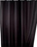 WENKO Duschvorhang "Uni Black" Breite 180 cm H&ouml;he 200 cm, Polyester, waschbar
