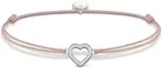 Armband THOMAS SABO "Little Secret Herz", rosa (silberfarben, beige, wei&szlig;,...