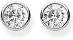 Paar Ohrstecker THOMAS SABO "Wei&szlig;er Stein", bunt (silberfarben, wei&szlig;,
