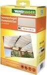 Windhager Seilspannsonnensegel "komplett-Set, Sonnensegel und Montagezubeh&ouml;r"