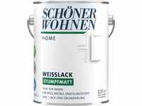 SCHÖNER WOHNEN-FARBE Weißlack "Home Weisslack" Farben Gr. 2,5 l 2500 ml, weiß