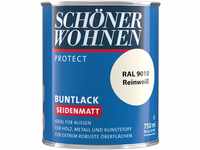 SCHÖNER WOHNEN FARBE Lack "Protect Buntlack", 750 ml, reinweiß RAL 9010,