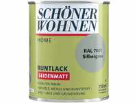 SCHÖNER WOHNEN FARBE Lack "Home Buntlack", 750 ml, silbergrau RAL 7001,...