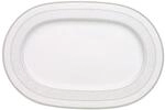 Villeroy & Boch Servierplatte "Platte oval Gray Pearl 35 x 24 cm wei&szlig;"