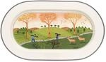 Villeroy & Boch Servierplatte "Platte oval Design Naif 34 x 24 cm bunt"
