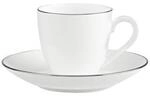 Villeroy & Boch Tasse "Mokka-/Espressoobertasse mit Untertasse Anmut Platinum No.1 60