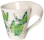 Villeroy & Boch Becher "Becher mit Henkel NewWave Caff&egrave; 300 ml wei&szlig;-gr&uuml;n"