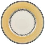 Villeroy & Boch Speiseteller "Speiseteller Audun Fleur &oslash; 27,1 cm wei&szlig;-grau-gelb"