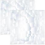 Nachtmann Servierplatte "Platte quadratisch Sphere 21 x 21 cm 2er Set transparent"