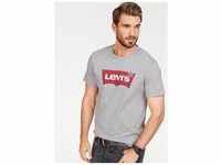 T-Shirt LEVI'S "Batwing Logo Tee" Gr. M, grau (mid grey) Herren Shirts T-Shirts