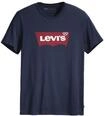 T-Shirt LEVI'S "T-Shirt Graphic Set-In Neck 1er Pack", Herren, Gr. M, blau,