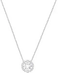 Kette mit Anh&auml;nger SWAROVSKI "Una Sparkling Dc", silber (metallfarben,