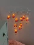 KONSTSMIDE LED-Lichterkette "Weihnachtsdeko", pink, Dioden 10 Stk. Flammen 10...