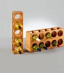Zeller Present Weinregal "Bamboo" f&uuml;r bis zu 5 Weinflaschen geeignet