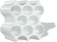 KOZIOL Weinflaschenhalter "SET-UP" 100% recycelbar, f&uuml;r 10 Flaschen