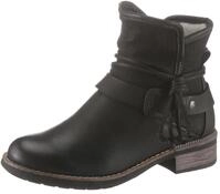Winterboots RIEKER, Damen, Gr. 39, schwarz, Lederimitat, Schuhe Winterboots,