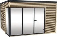 weka Saunahaus "Cubilis" Set, 7,5 kW-Ofen mit digitaler Steuerung