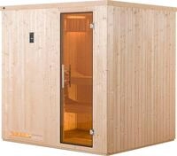 weka Sauna "Halmstad" Set, 7,5 kW-Ofen mit digitaler Steuerung