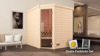 weka Sauna "Turku" Set, 7,5 kW-Ofen mit digitaler Steuerung